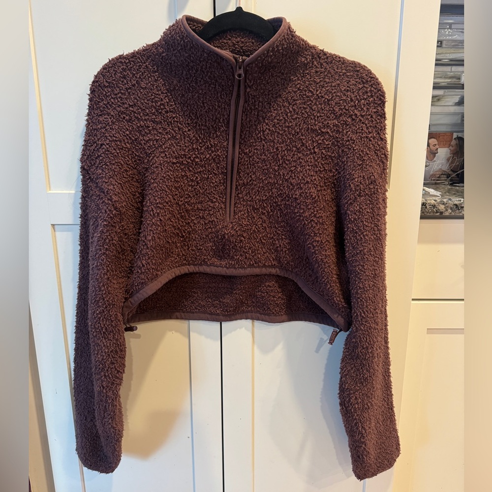 Skims Cropped Half Zip